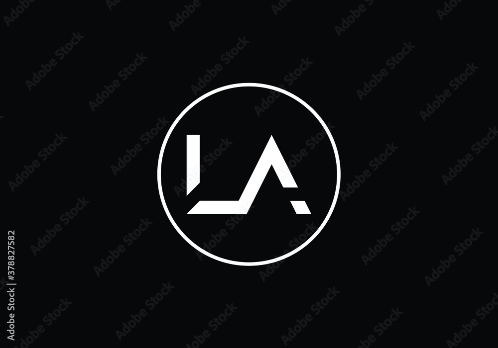 Initial Monogram Letter L A Logo Design Vector Template. L A Letter Logo Design Initial Monogram Letter L A Logo Design Vector Template. L A Letter Logo Design
