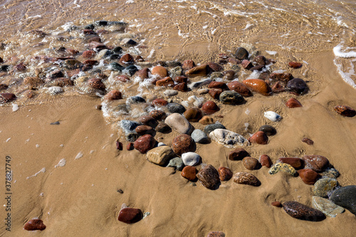 Pebbles by the sea