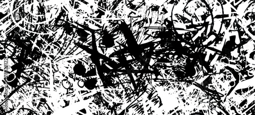 Dirty grunge background. The monochrome texture is old. Vintage worn pattern. The surface is covered with scratches.	
