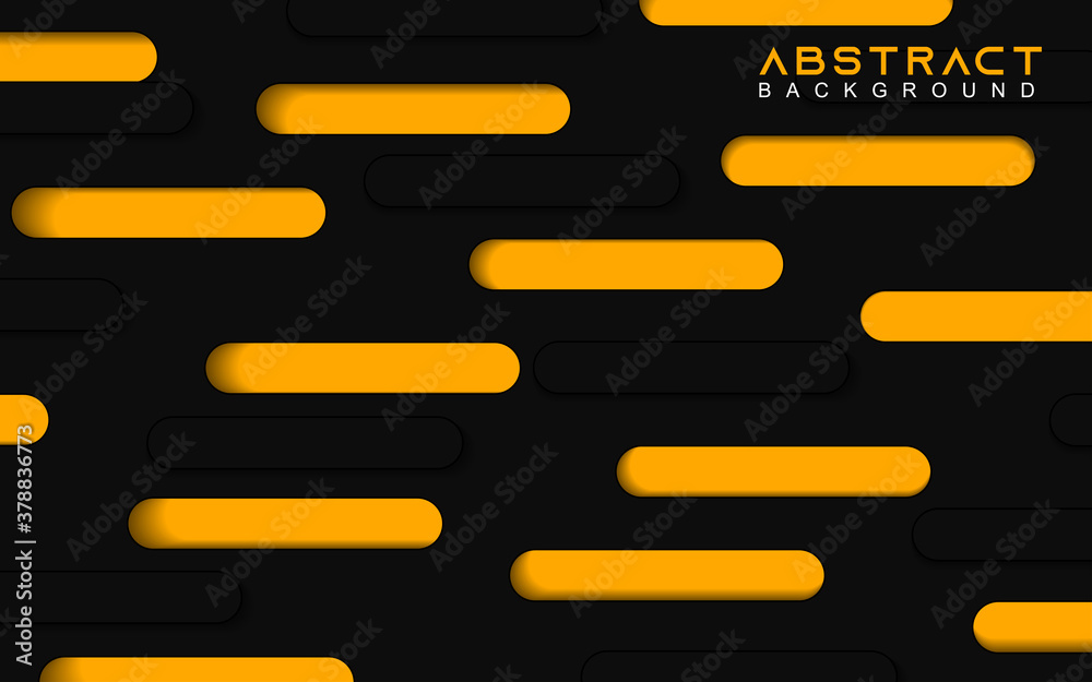 Abstract background geometric shapes with black and yellow overlap paper. Modern layout vector design template can use for cover poster, business brochure, corporate banner, wallpaper, presentation Abstract background geometric shapes with black and yellow overlap paper. Modern layout vector design template can use for cover poster, business brochure, corporate banner, wallpaper, presentation
