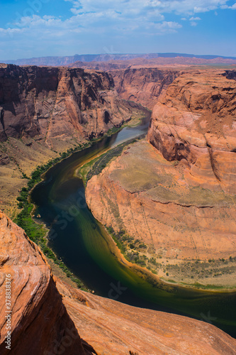 Horseshoe Bend Partial view in Page, Arizona, USA