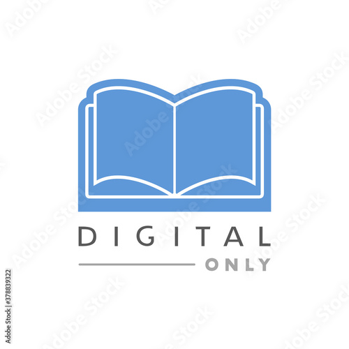 Creative design of digital book icon