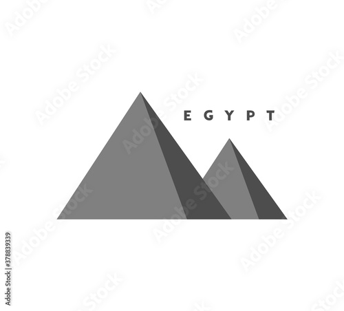 Creative design of egyptian pyramid illustration