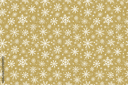 Concept of Christmas pattern. Xmas wrapping paper with snowflakes. Vector