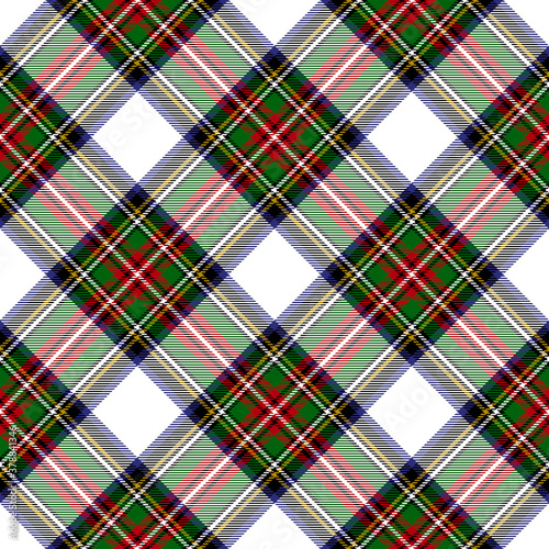 Royal Stewart Dress Modern Tartan Seamless Pattern - Repeating pattern design of Royal Stewart Dress Modern tartan