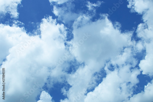 So beautiful cloud with crystal clear blue sky