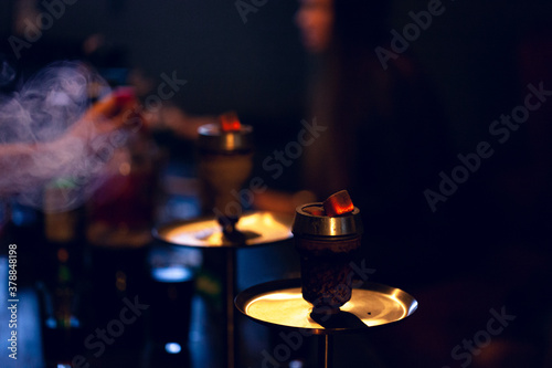 Coals on a hookah