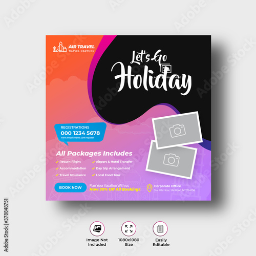 Travel Holiday Instagram Banner
 (ID: 378848751)