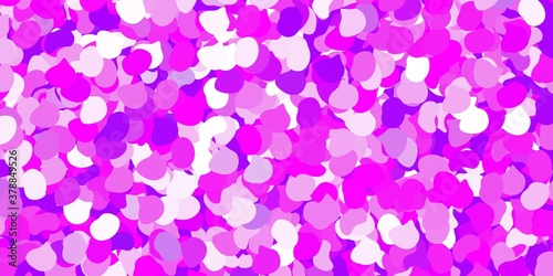 Light purple vector pattern with abstract shapes.