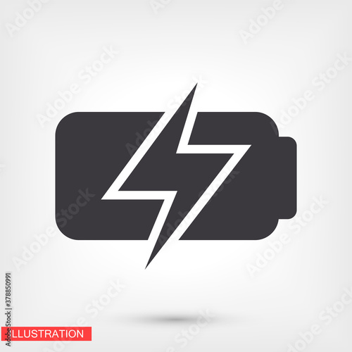 battery icon. Vector EPS 10. Lorem Ipsum Design Flat. linear work. battery icon. battery recharging