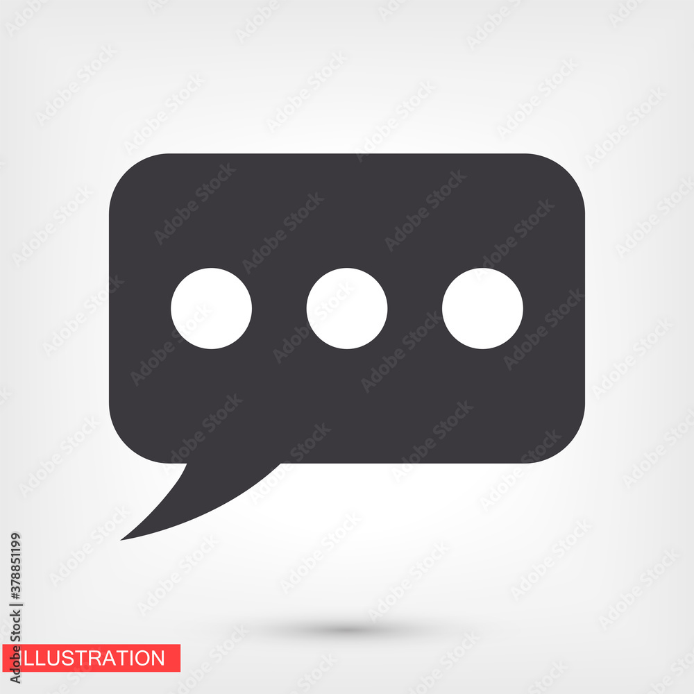 Fototapeta premium message icon. Vector Eps 10 . Design Flat illustration best sms