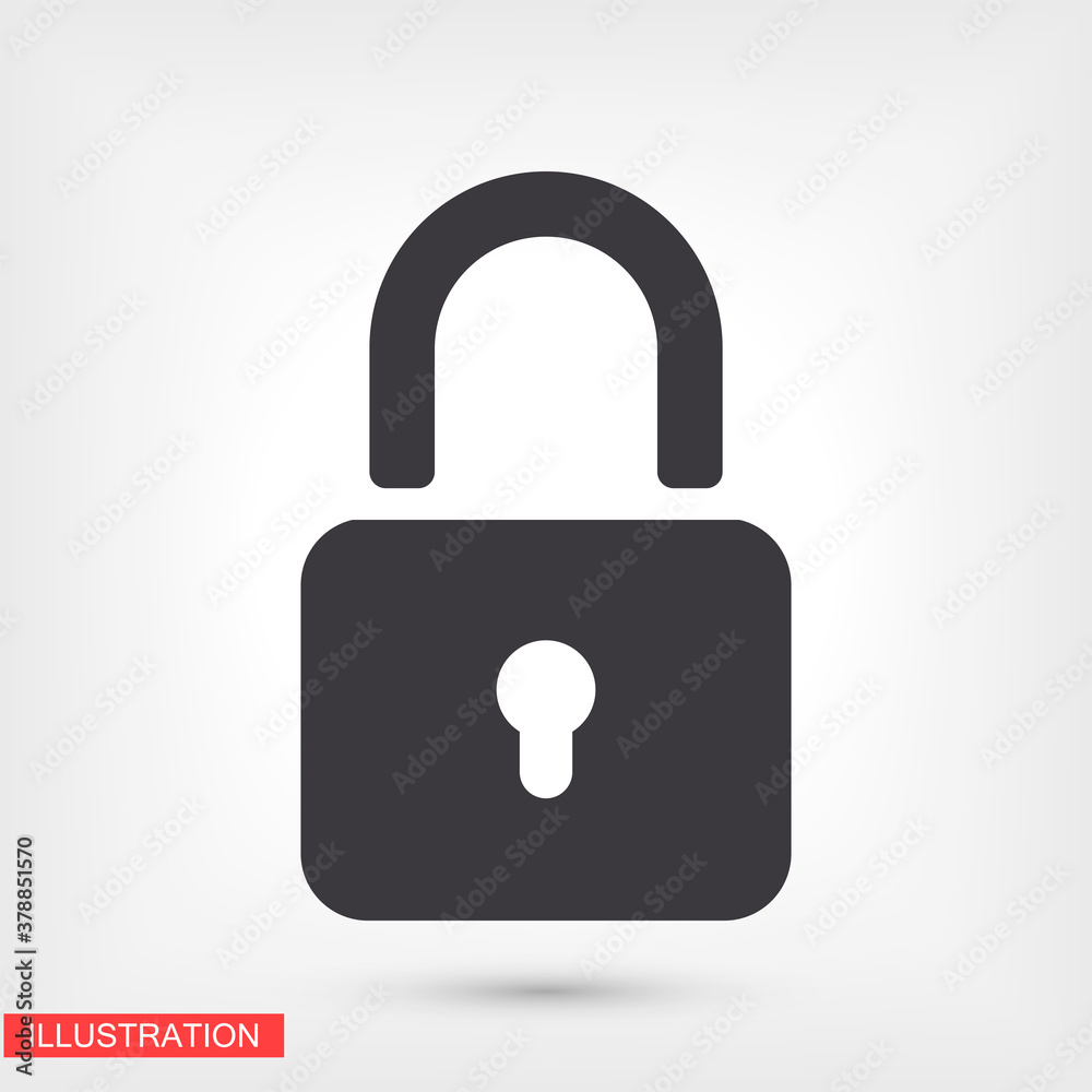 lock icon. Vector Eps 10 . Lorem Ipsum Flat Design padlock lock icon. Vector Eps 10 . Lorem Ipsum Flat Design padlock