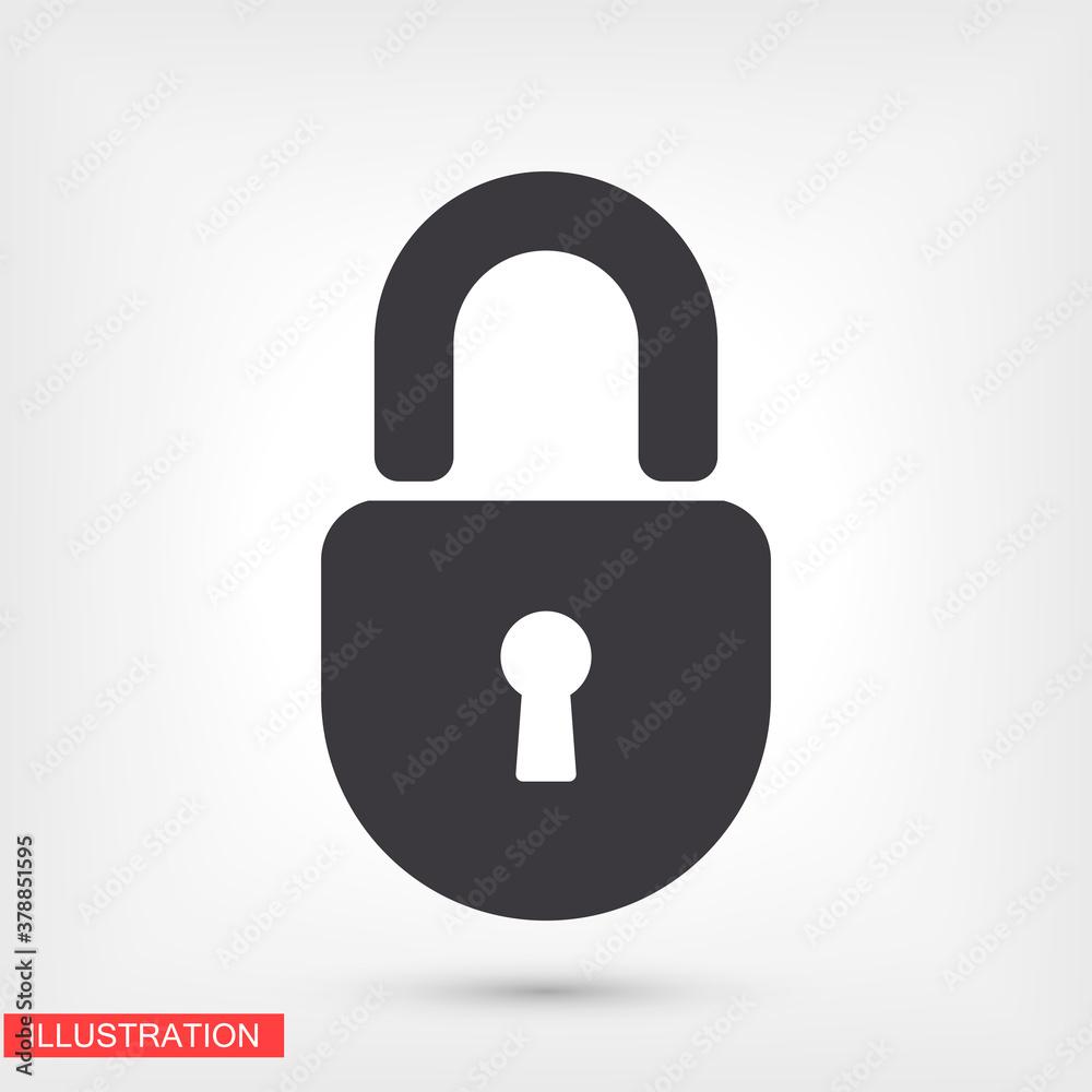 lock icon. Vector Eps 10 . Lorem Ipsum Flat Design padlock lock icon. Vector Eps 10 . Lorem Ipsum Flat Design padlock