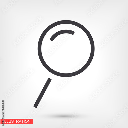 Search icon. Vector  Eps 10 . Lorem Ipsum Design Flat