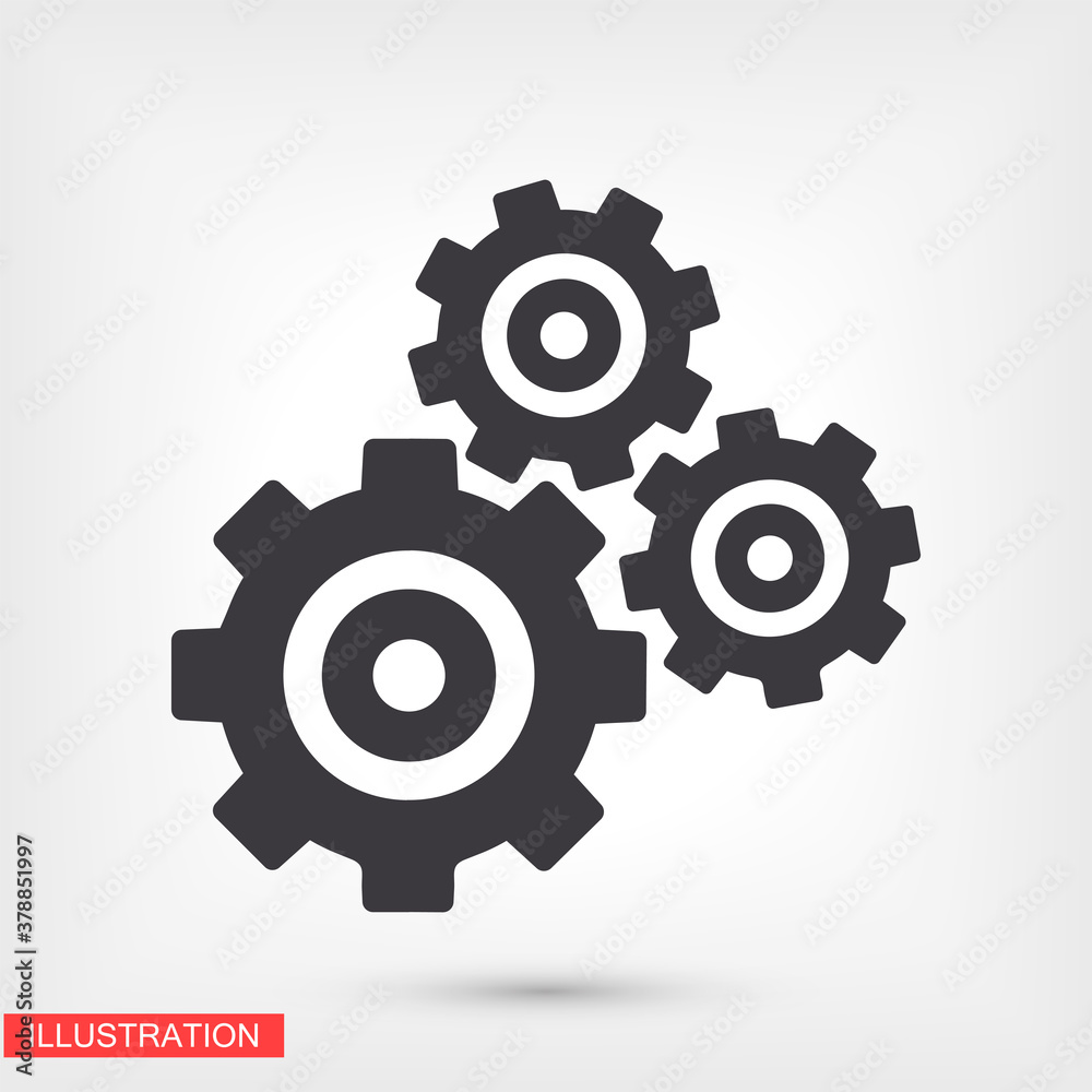 Gear icon. gear half. Vector graphics display work style. clipped gear vector graphics. for your site 10 eps Gear icon. gear half. Vector graphics display work style. clipped gear vector graphics. for your site 10 eps