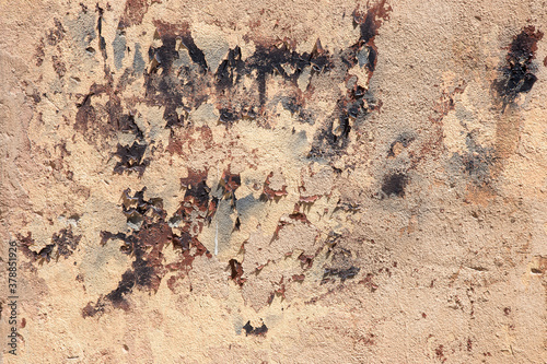 Abstract concrete, weathered with cracks and scratches. Landscape style. Grungy Concrete Surface. Great background or texture.