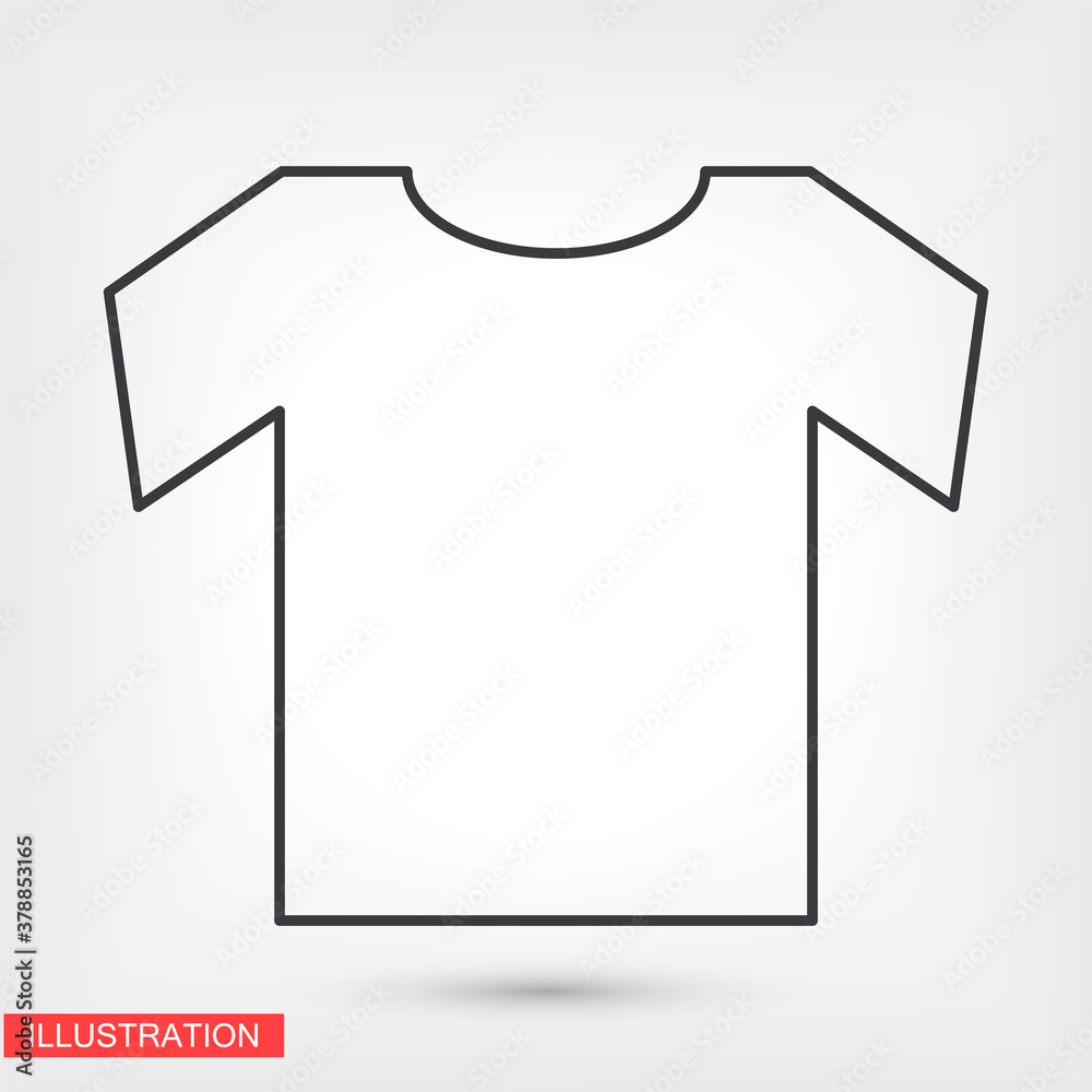 T-shirt black vector icon line linear style on the background. Best icon 10 eps illustration T-shirt black vector icon line linear style on the background. Best icon 10 eps illustration