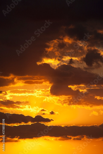 Canvas Print Clouds in the sky at sunset