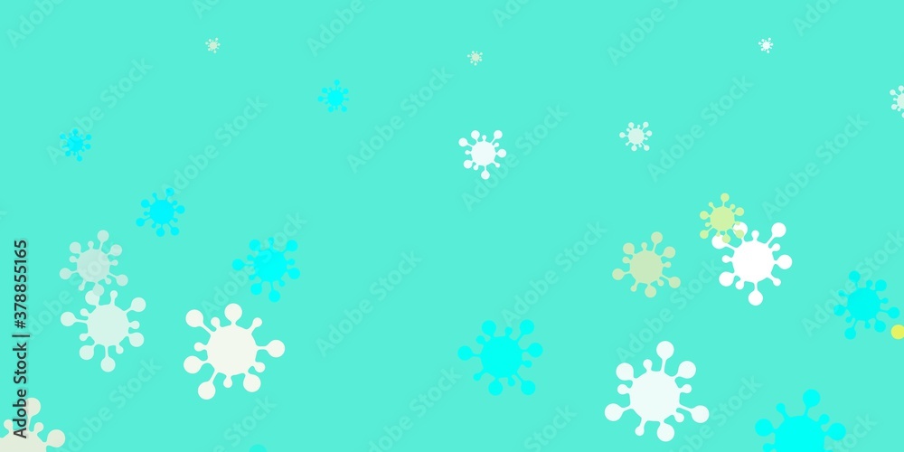 Light green vector texture with disease symbols. Light green vector texture with disease symbols.
