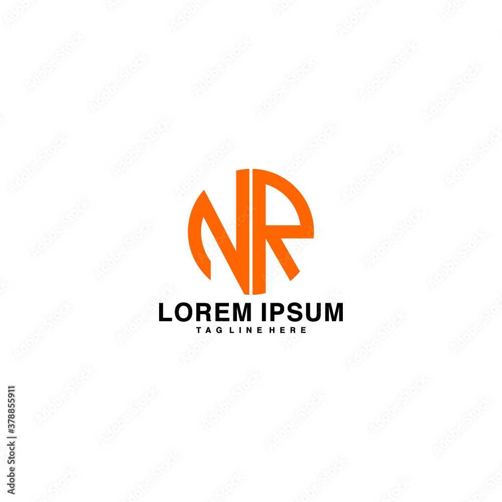 NR or RN logo and icon designs