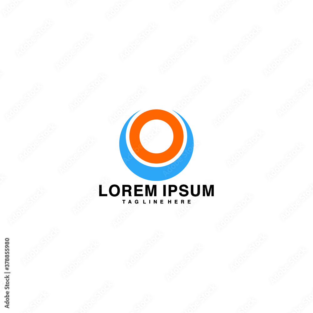 Obraz premium initial letter logo uo, ou, o