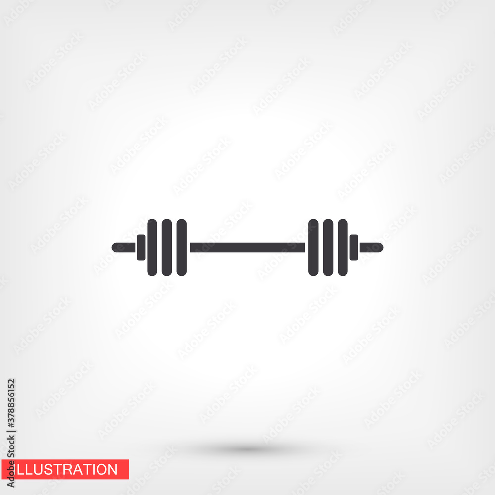 barbell icon . Vector Eps 10 . Lorem Ipsum Flat Design barbell icon . Vector Eps 10 . Lorem Ipsum Flat Design