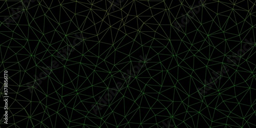 Light green, yellow vector abstract triangle texture.