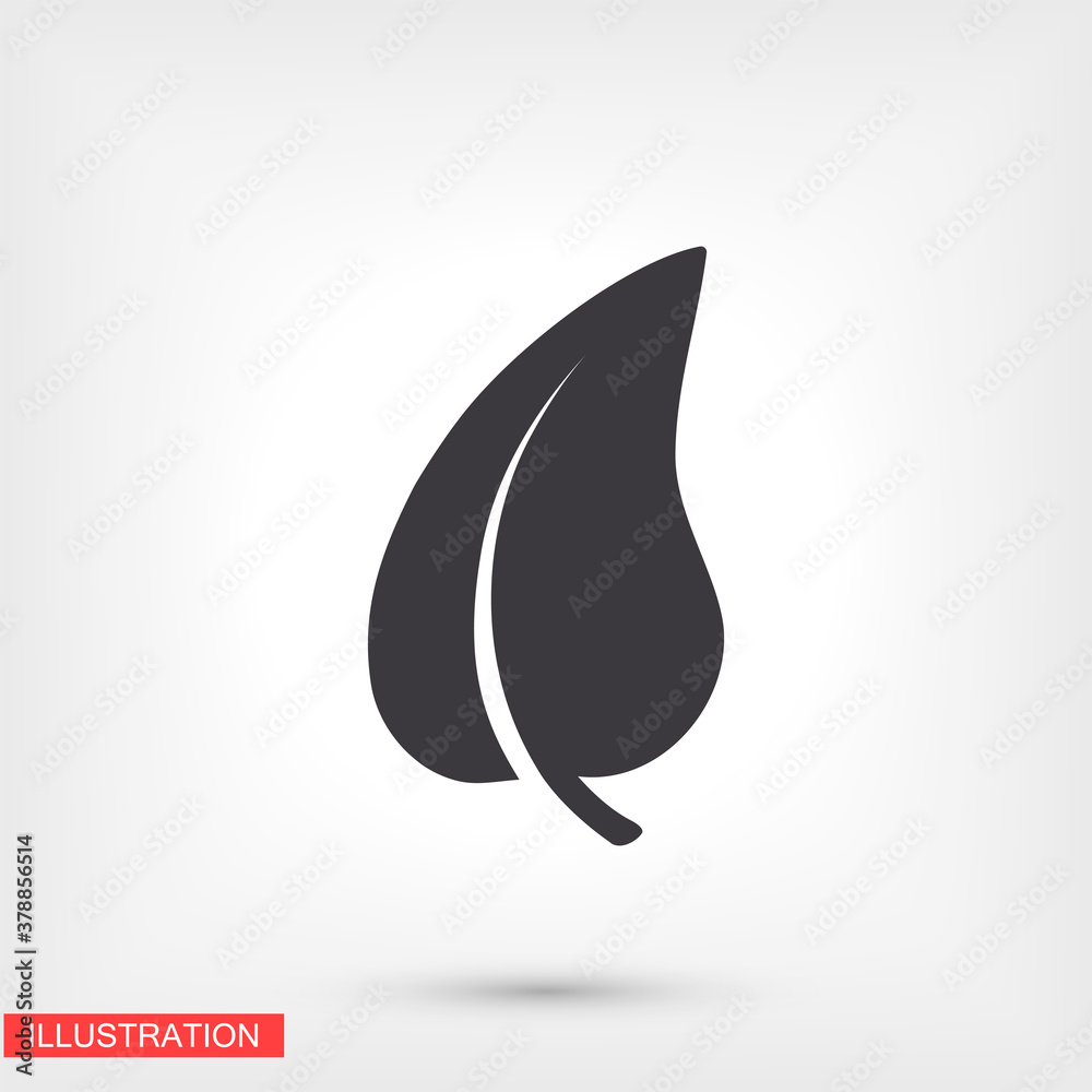 Leaf icon. Vector Eps 10 . Lorem Ipsum Flat Design Leaf icon. Vector Eps 10 . Lorem Ipsum Flat Design