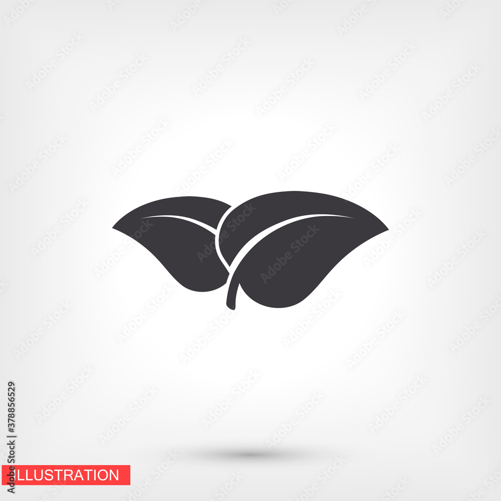 Leaf icon. Vector Eps 10 . Lorem Ipsum Flat Design Leaf icon. Vector Eps 10 . Lorem Ipsum Flat Design
