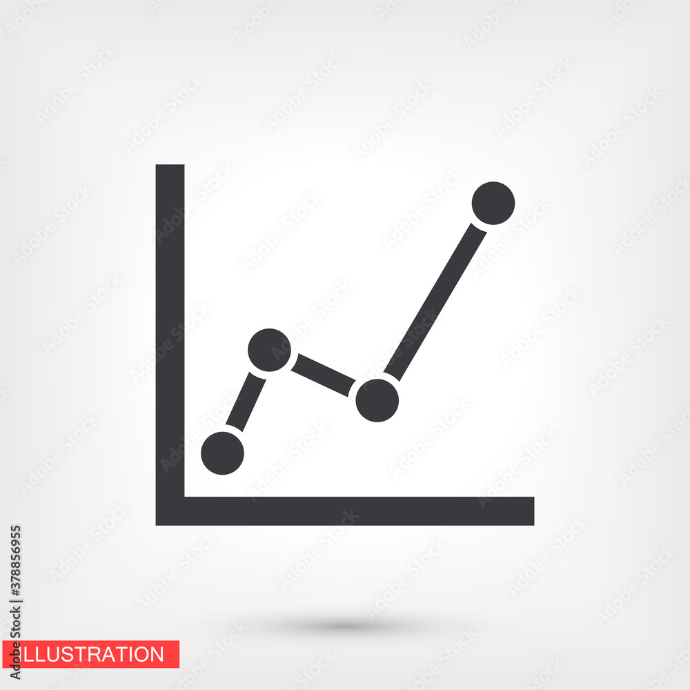 chart icon . Vector  Eps 10 . Lorem Ipsum Flat Design