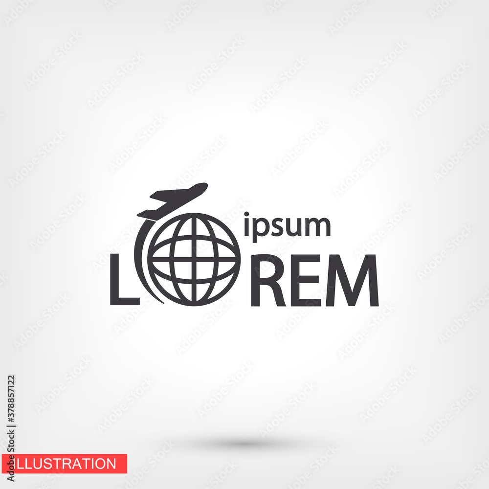Plane icon. Vector Eps 10 . Lorem Ipsum Flat Design Plane icon. Vector Eps 10 . Lorem Ipsum Flat Design