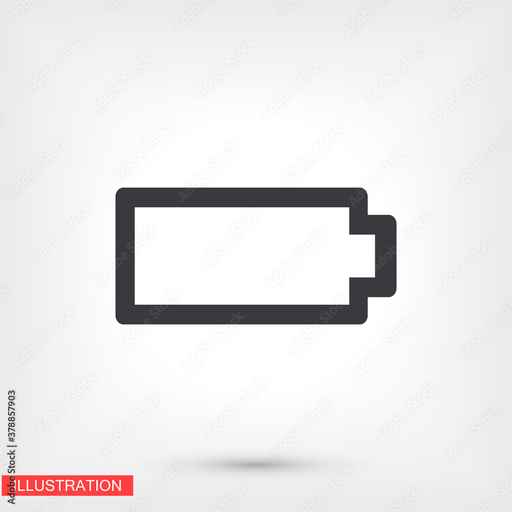 battery icon. Vector EPS 10. Lorem Ipsum Design Flat. linear work. battery icon. battery recharging