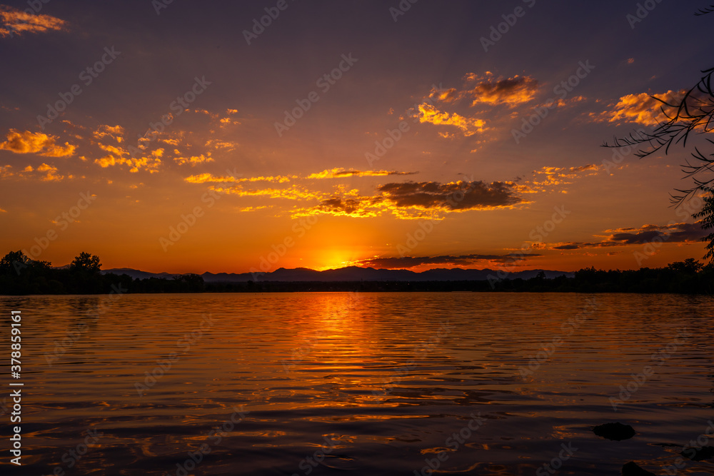 Sloan Lake Sunset, Denver