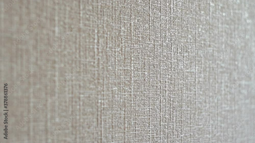 Paper wallpaper. Indoor wall. Brilliant drawing. Textured surface. Light color. Macro view. Close-up. Camera movement. Paper wallpaper. Indoor wall. Brilliant drawing. Textured surface. Light color. Macro view. Close-up. Camera movement.