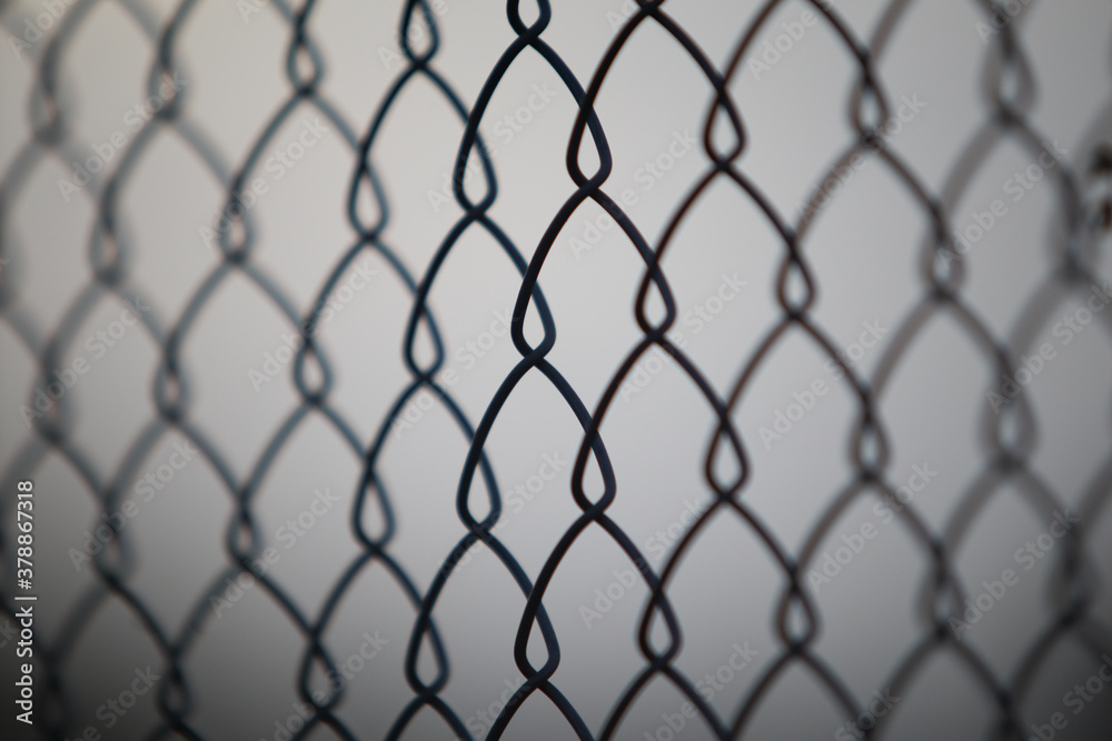 Naklejka premium chain link fence