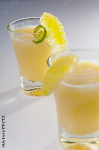 Fotografie, Obraz Close-up of two glasses of egg cocktail