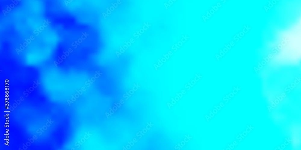 Light BLUE vector backdrop with cumulus. Shining illustration with abstract gradient clouds. Pattern for your booklets, leaflets. Light BLUE vector backdrop with cumulus. Shining illustration with abstract gradient clouds. Pattern for your booklets, leaflets.
