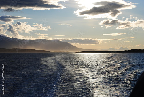 sunset over the sea
