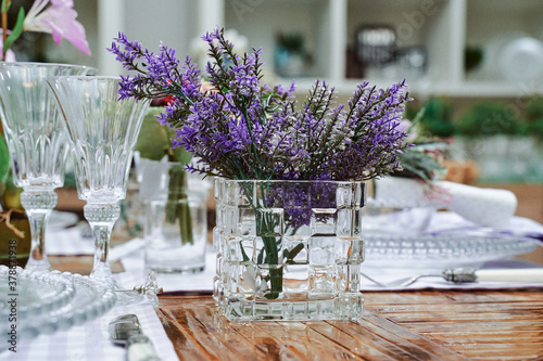 Lavender inspired table style decoration