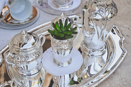 Tea silverware collection
