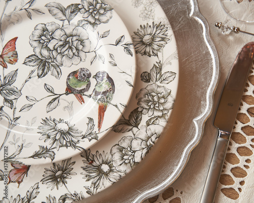 Birds dinnerware 