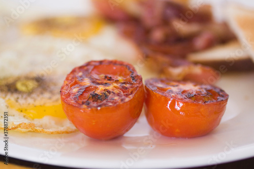 Close-up of grilled tomatoes