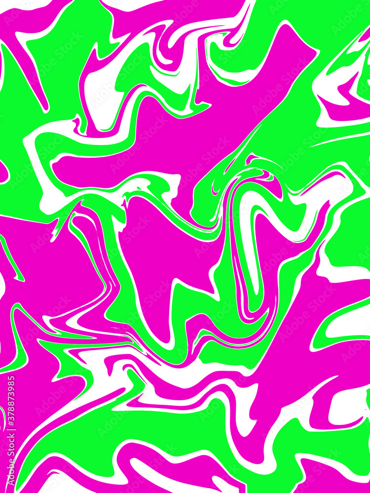 abstract pink and green banner watercolor luxury liquid pattern color on white.