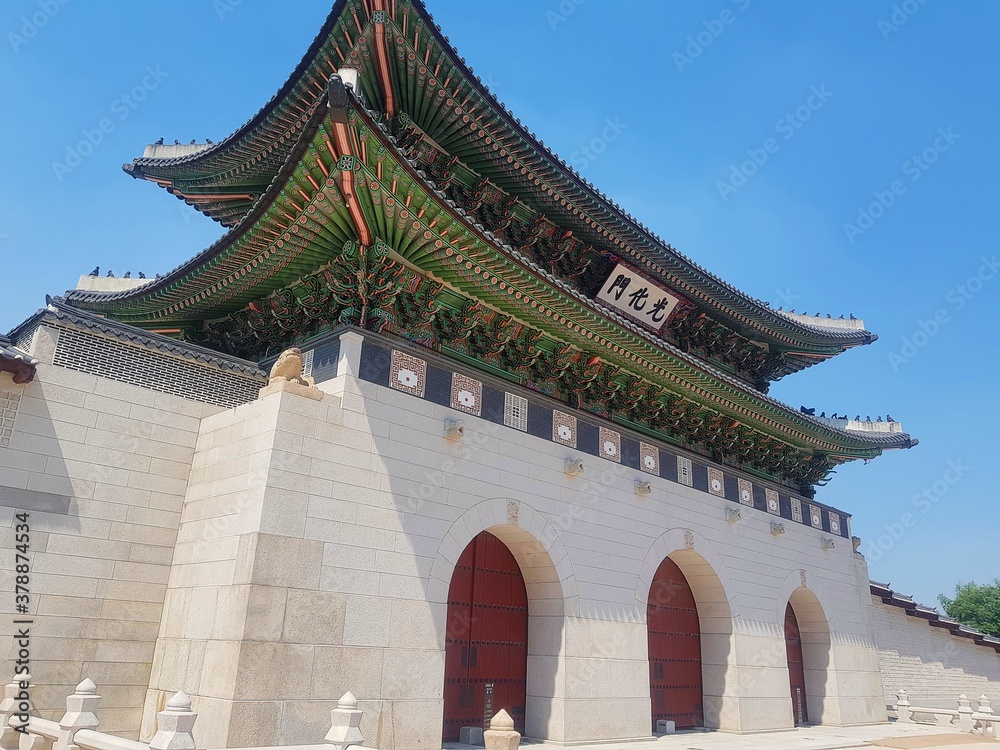 Gyeongbokgung palace Entrance, Seoul, South Korea Gyeongbokgung palace Entrance, Seoul, South Korea