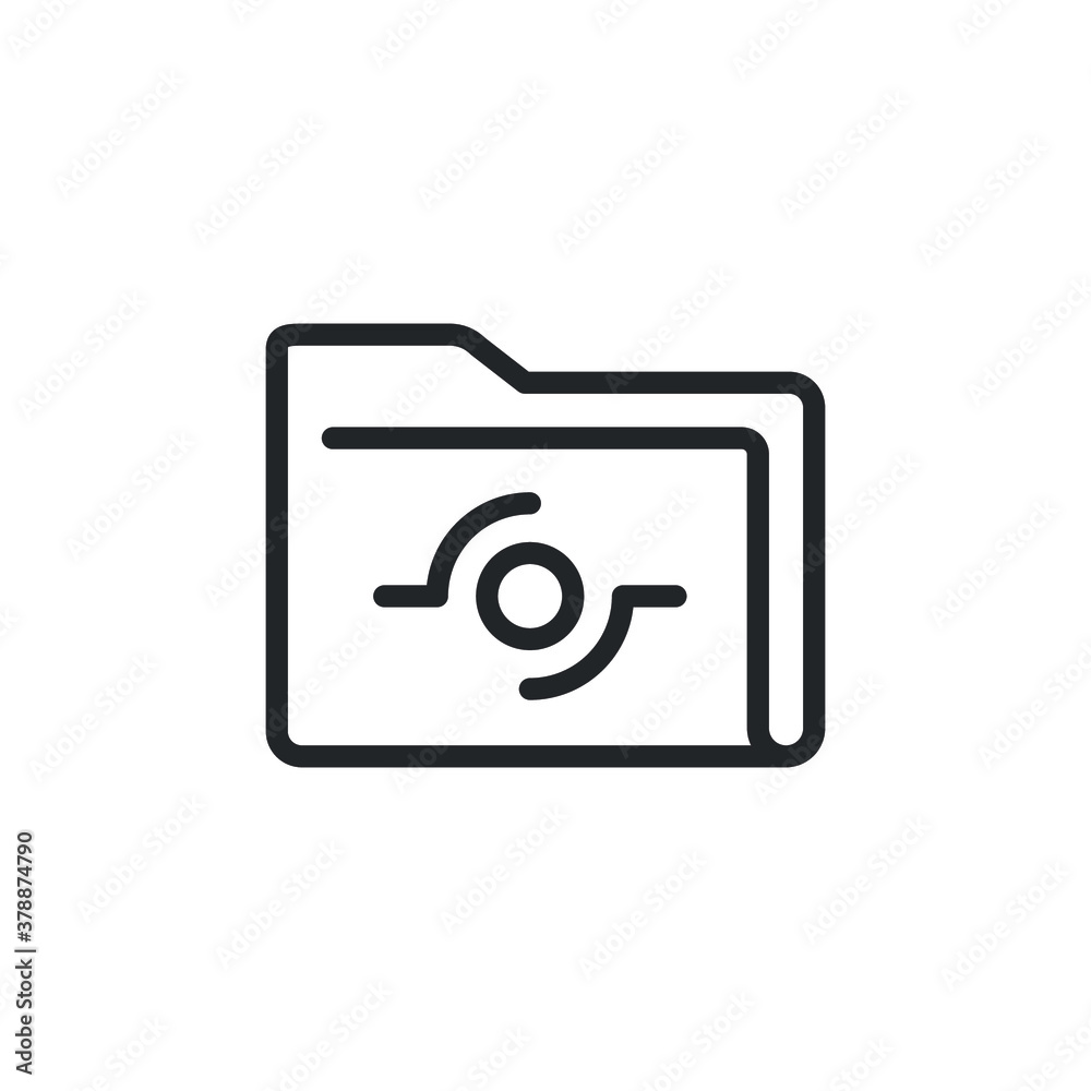 Documents folder for public share icon. File computing directory. Data management storage. Documentation archive application. Single Line style. Vector illustration. Design on white background. EPS 10 Documents folder for public share icon. File computing directory. Data management storage. Documentation archive application. Single Line style. Vector illustration. Design on white background. EPS 10