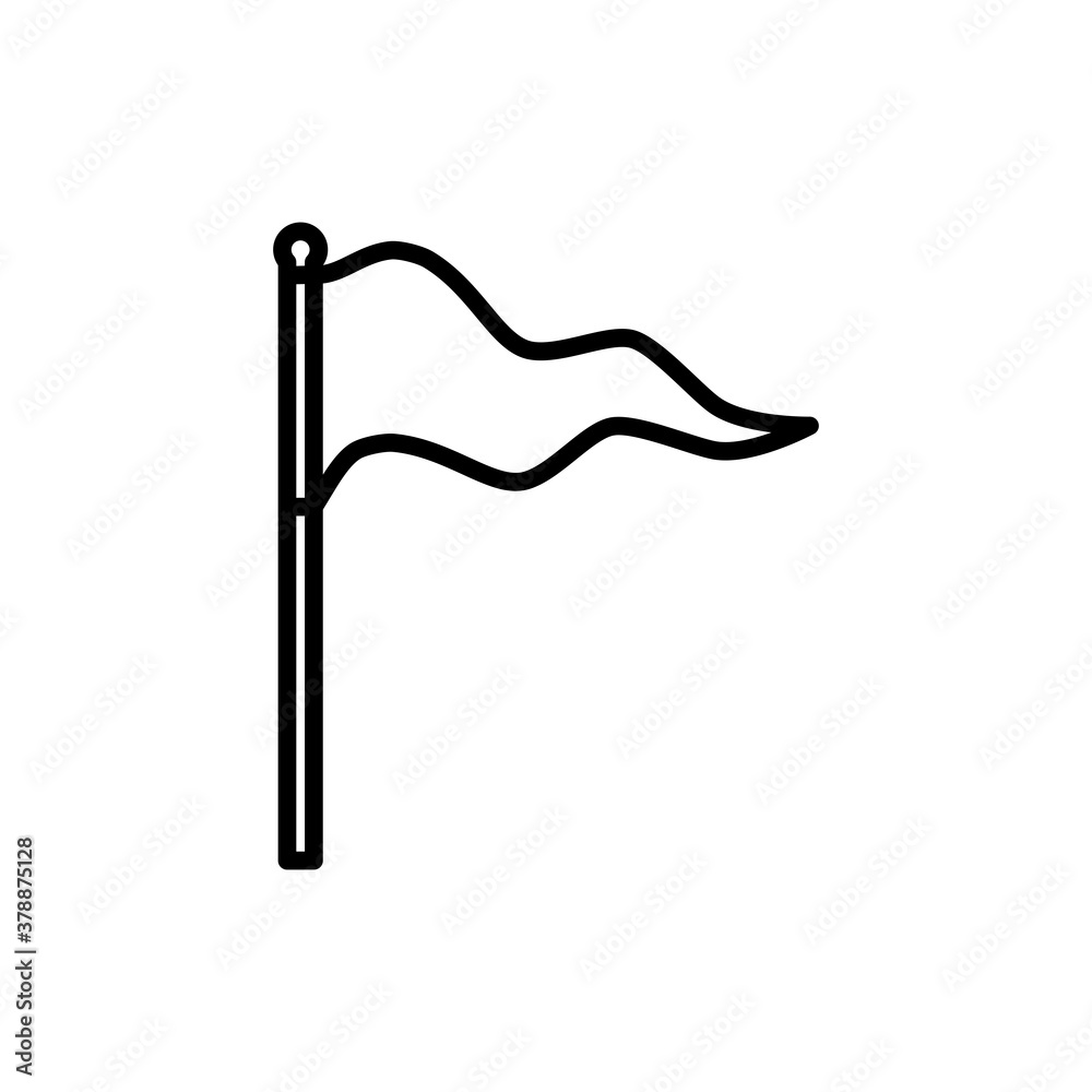 Fototapeta premium Flag icon in trendy flat design