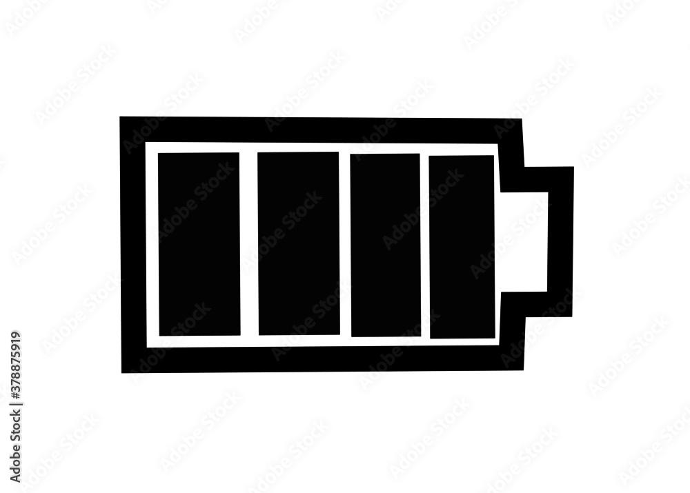 battery vector icon for apps and website