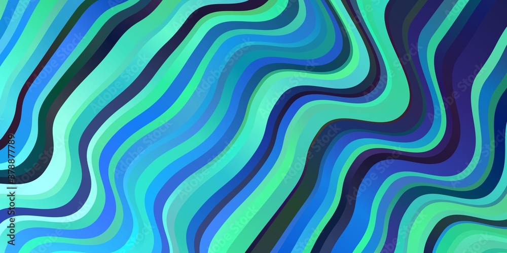 Light Blue, Green vector pattern with wry lines. Light Blue, Green vector pattern with wry lines.
