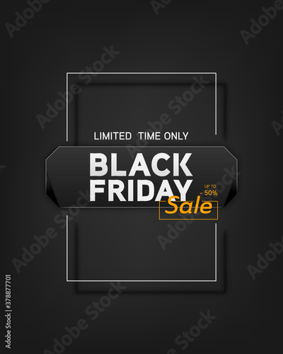 Black friday sale banner, vector Backgrounds.