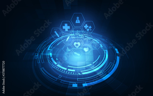 medical technology innovation concept background